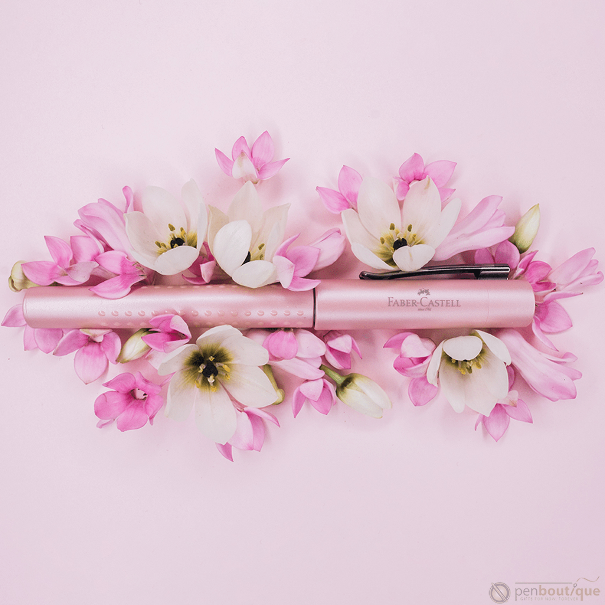 Faber-Castell Grip Fountain Pen - Pearl Rose - Pen Boutique Ltd
