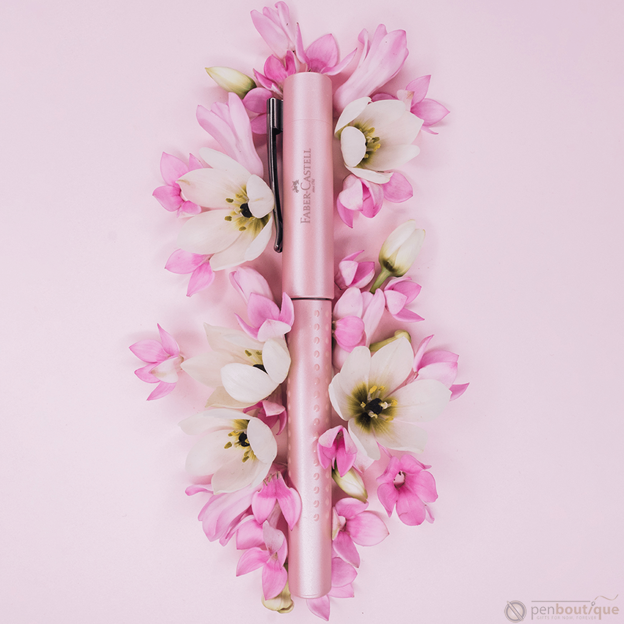 Faber-Castell Grip Fountain Pen - Pearl Rose - Pen Boutique Ltd