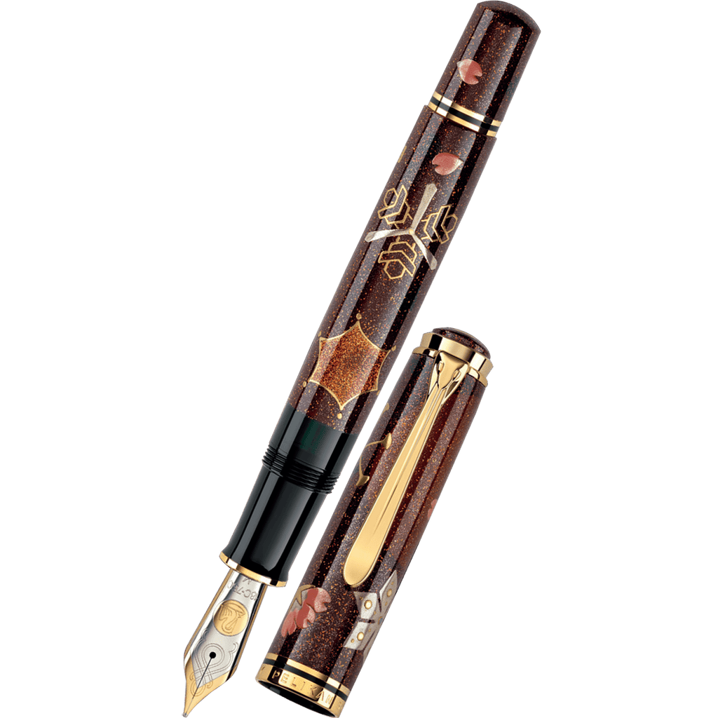 Pelikan Maki - e Fountain Pen - Limited Edition - Snow Moon and Flowers - Pen Boutique Ltd