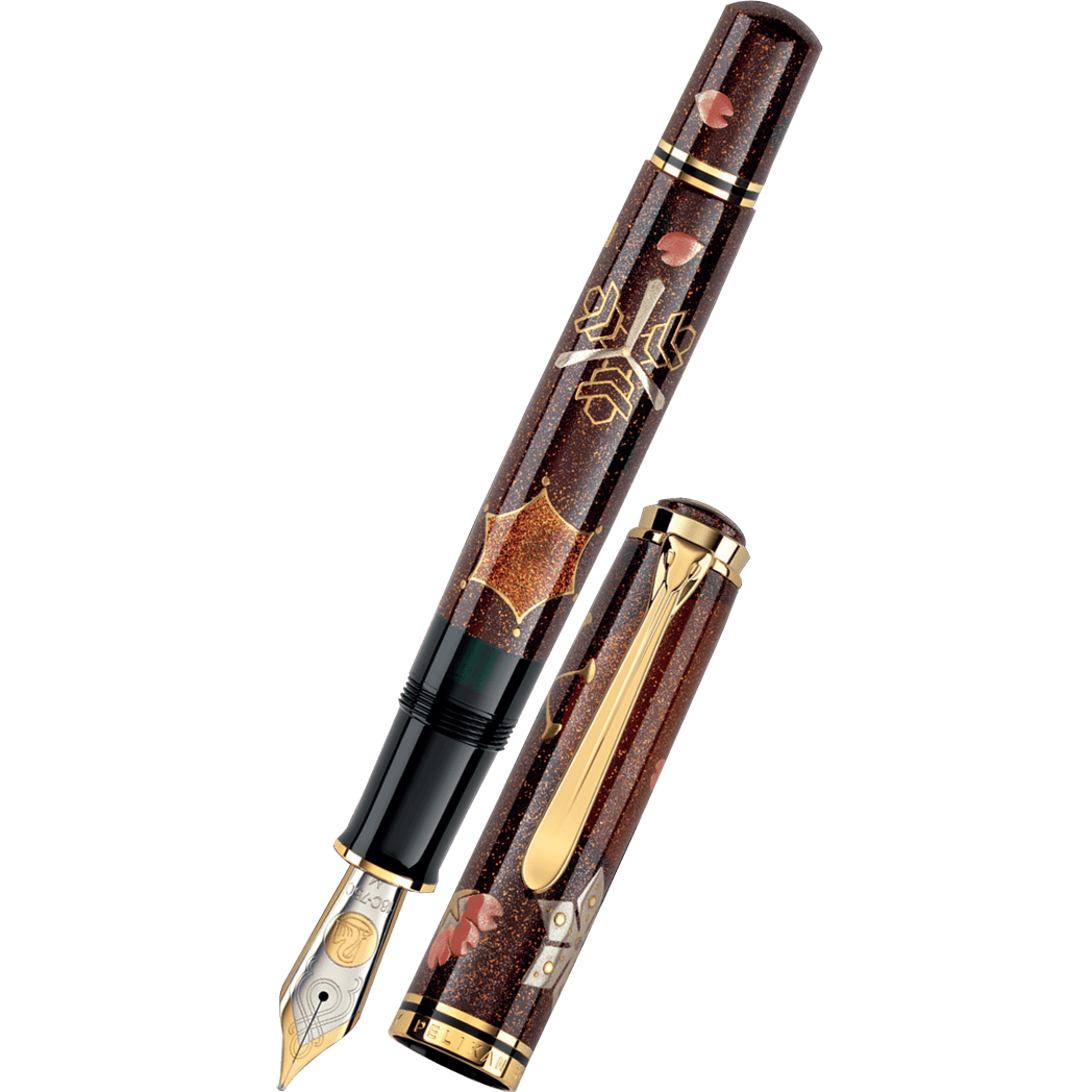 Pelikan Maki - e Fountain Pen - Limited Edition - Snow Moon and Flowers - Pen Boutique Ltd