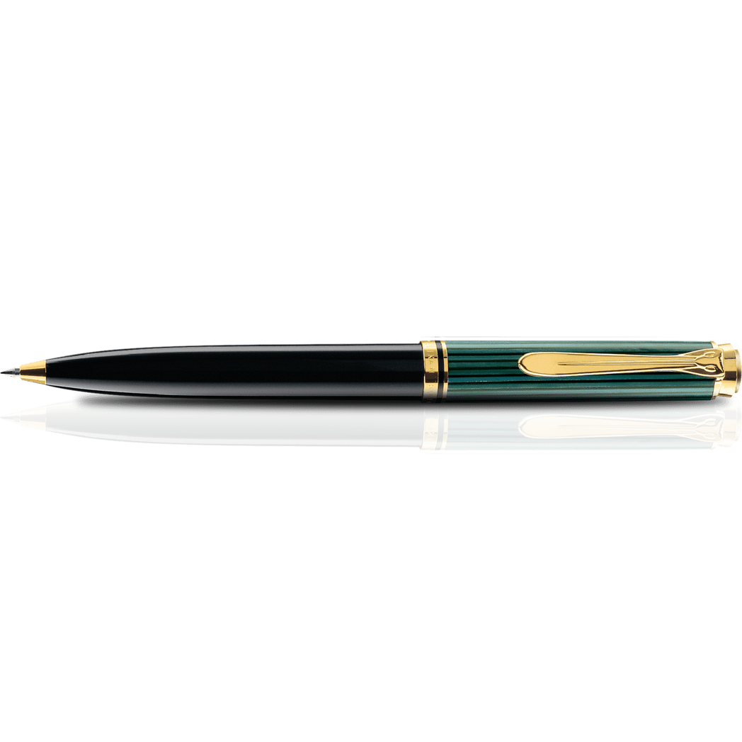 Pelikan Souveran Ballpoint Pen - K600 Black/Green - Pen Boutique Ltd