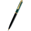 Pelikan Souveran Ballpoint Pen - K600 Black/Green - Pen Boutique Ltd