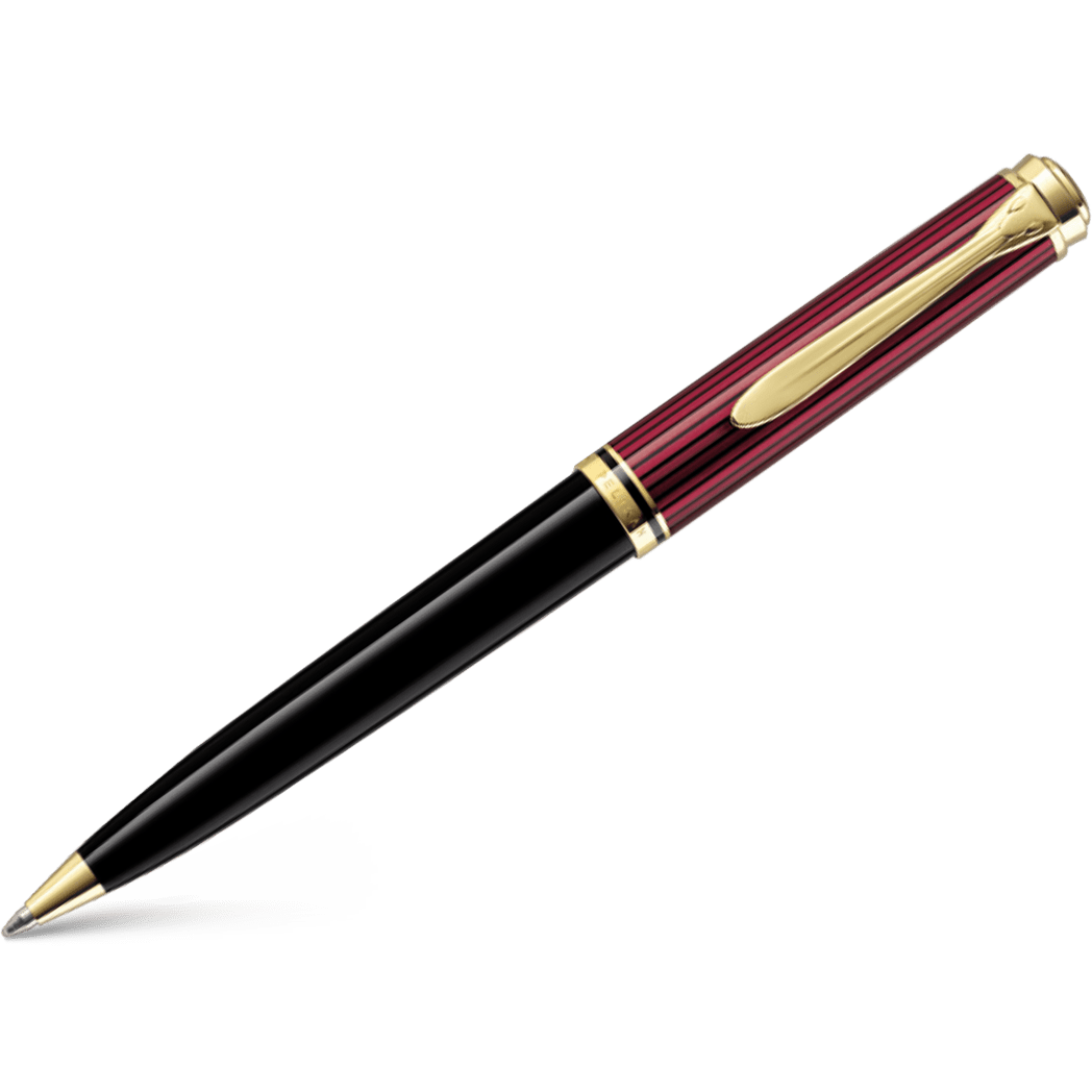 Pelikan Souveran Ballpoint Pen - K800 Black/Red - Pen Boutique Ltd