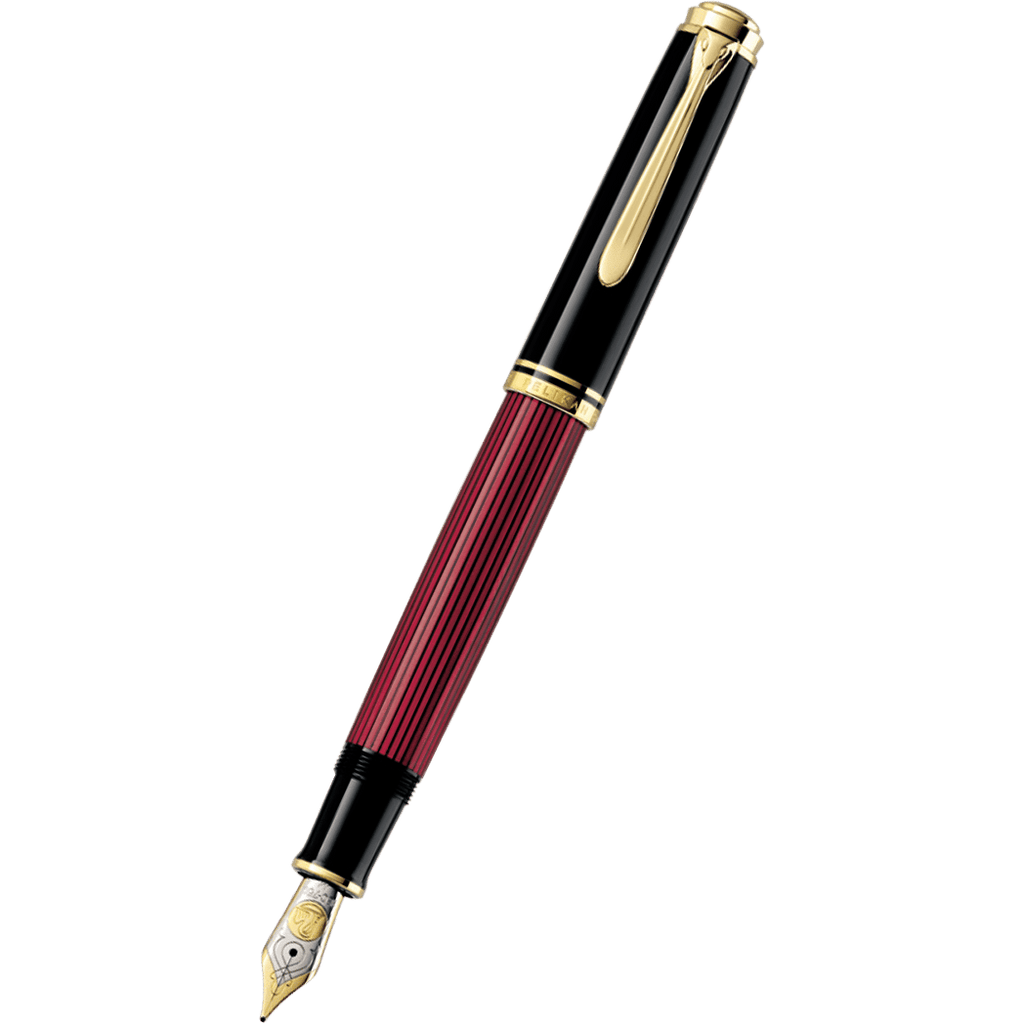 Pelikan Souveran Fountain Pen - M800 Black/Red - Pen Boutique Ltd