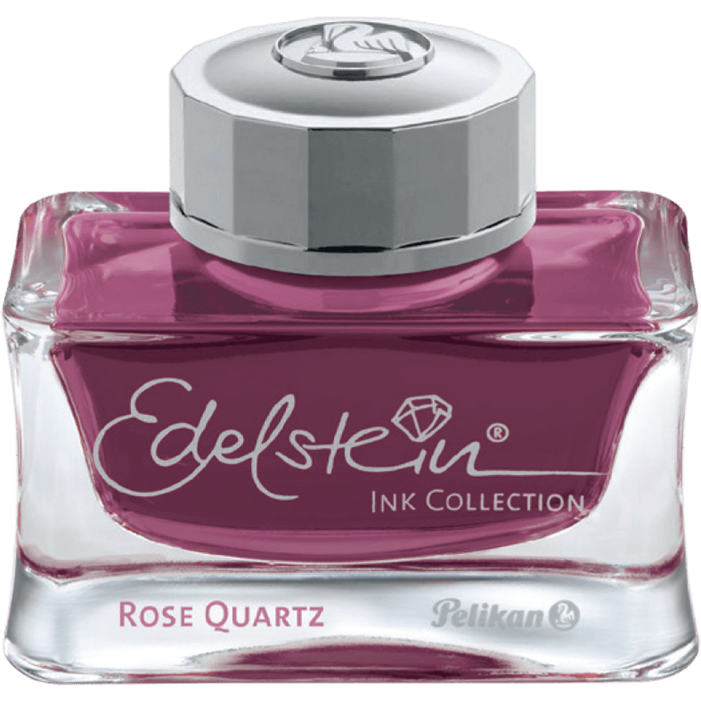 Pelikan Edelstein Ink Bottle - Rose Quartz - Ink Of The Year 2023 - Pen Boutique Ltd