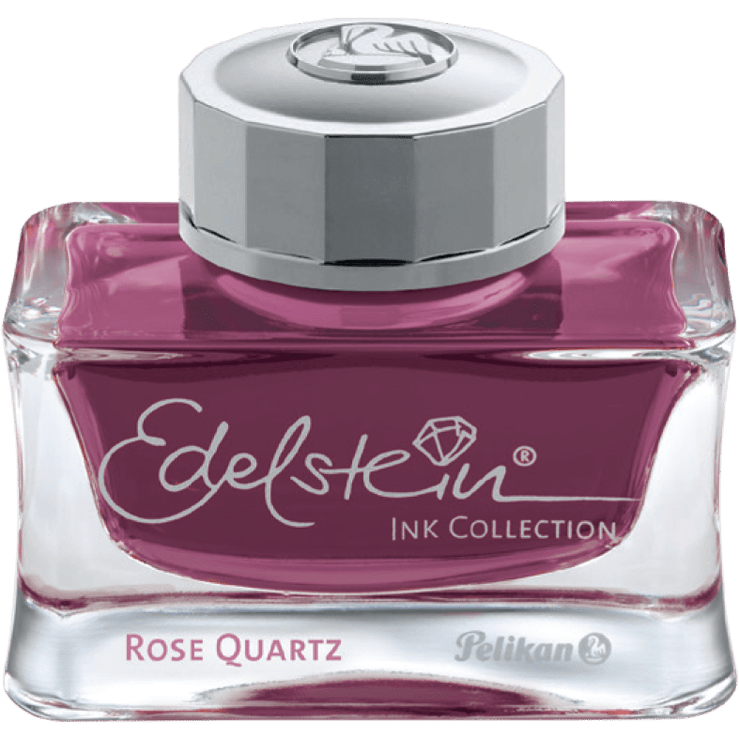 Pelikan Edelstein Ink Bottle - Rose Quartz - Ink Of The Year 2023 - Pen Boutique Ltd