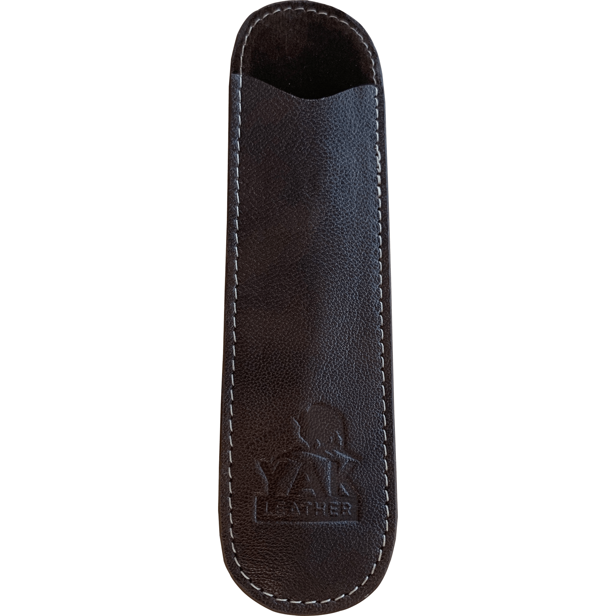 Pen Boutique Yak Leather Single Pen Sleeve - Brown - Pen Boutique Ltd