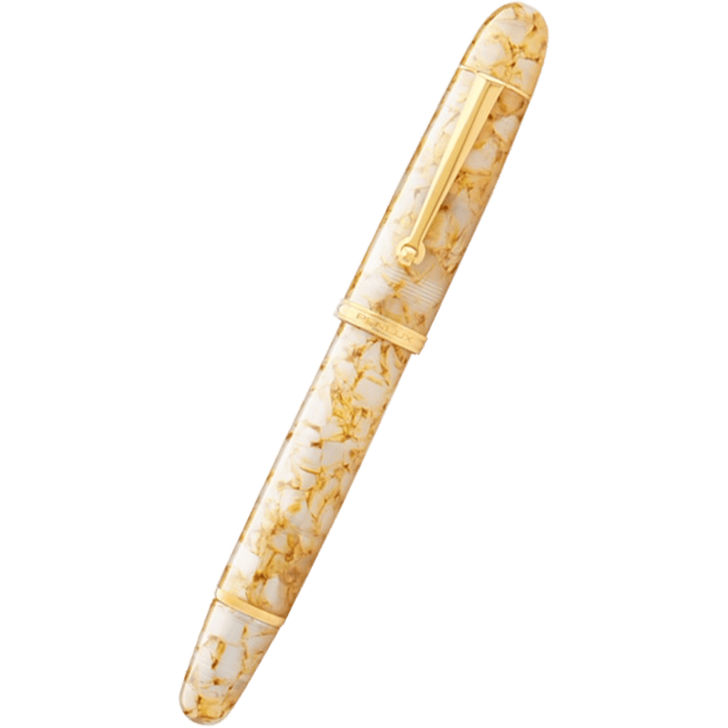 Penlux Masterpiece Grande Fountain Pen - Golden Crystal - Pen Boutique Ltd