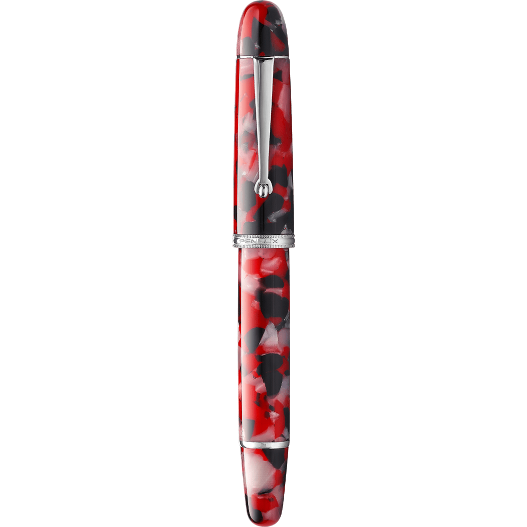 Penlux Masterpiece Grande Fountain Pen - Koi Red and Black - Pen Boutique Ltd