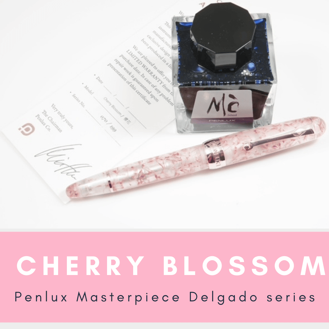 Penlux Masterpiece Delgado Fountain Pen - Limited Edition - Cherry Blossom - Pen Boutique Ltd