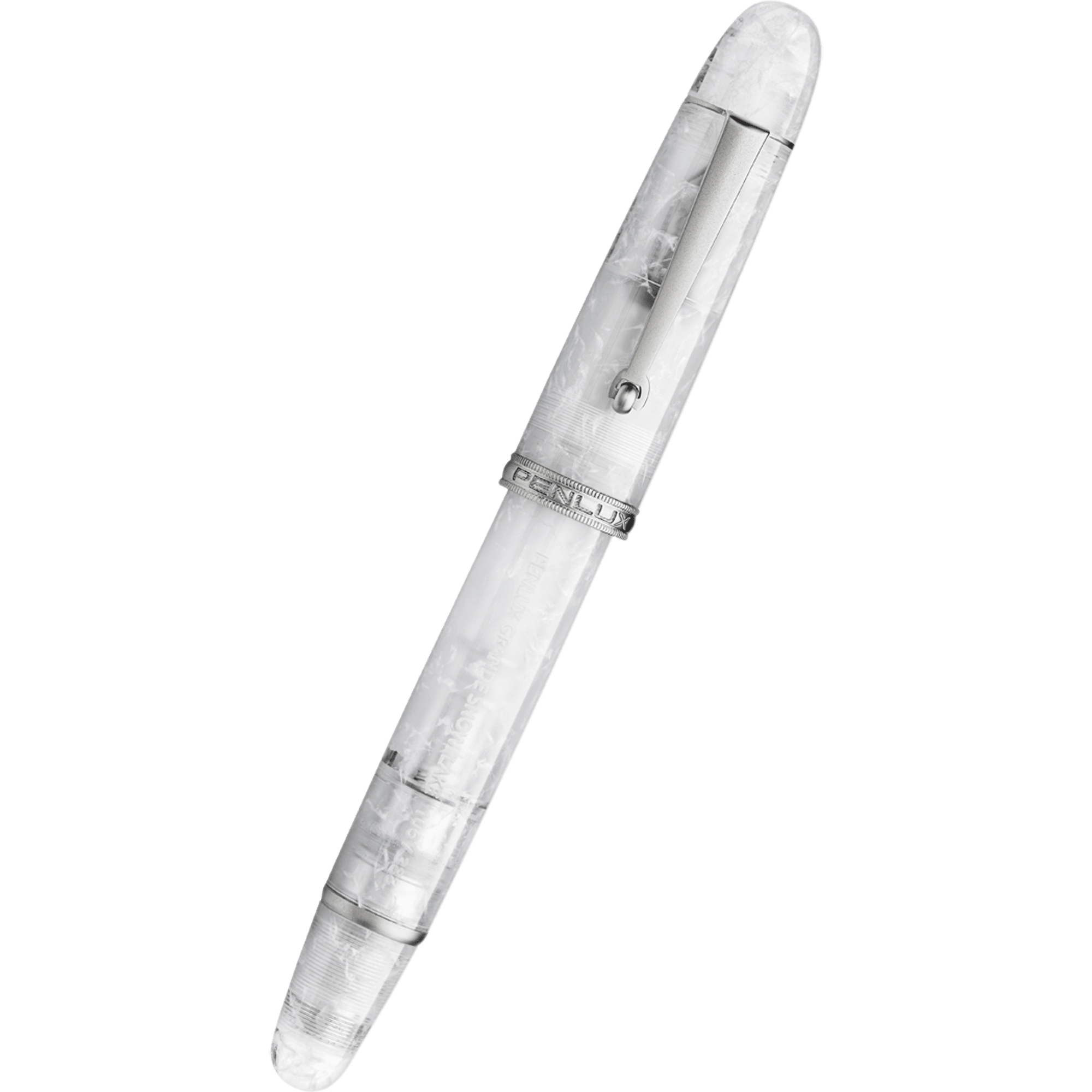 Penlux Masterpiece Grande Fountain Pen - Snowflake - Pen Boutique Ltd