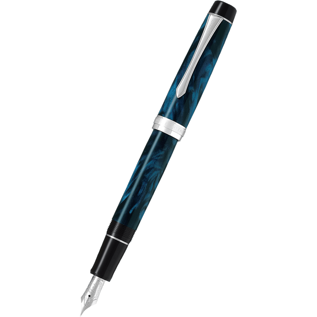 Pilot Custom Heritage SE Fountain Pen - Marble Blue - Pen Boutique Ltd