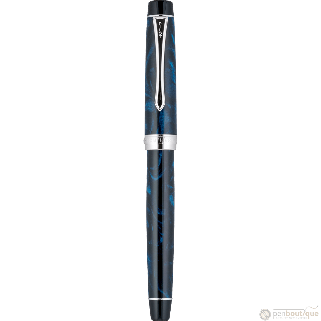 Pilot Custom Heritage SE Fountain Pen - Marble Blue - Pen Boutique Ltd