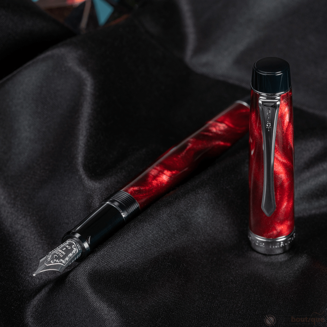 Pilot Custom Heritage SE Fountain Pen - Marble Red - Pen Boutique Ltd