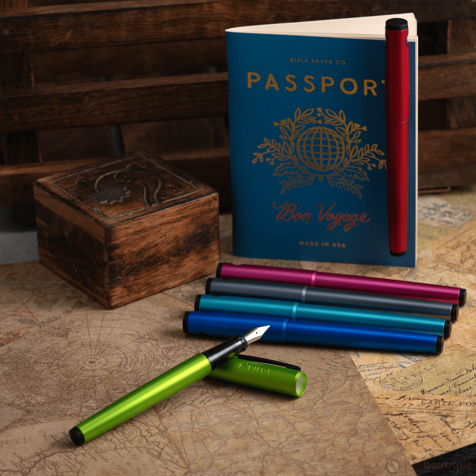 Pilot Explorer Fountain Pen - Lime - Pen Boutique Ltd