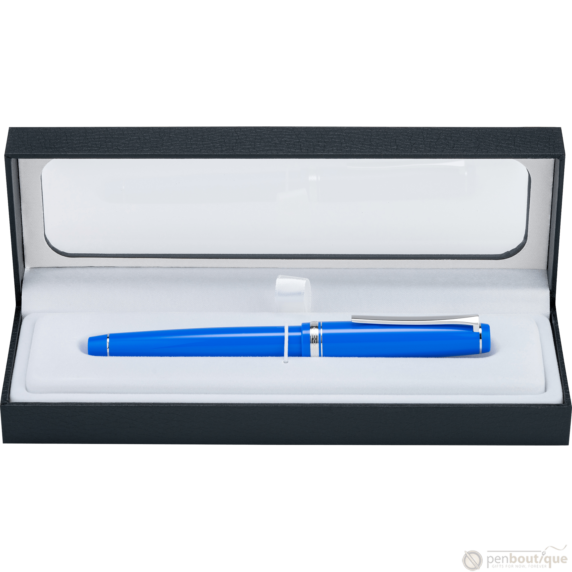 Pilot Falcon Fountain Pen - Marine Blue - Rhodium Trim - Pen Boutique Ltd