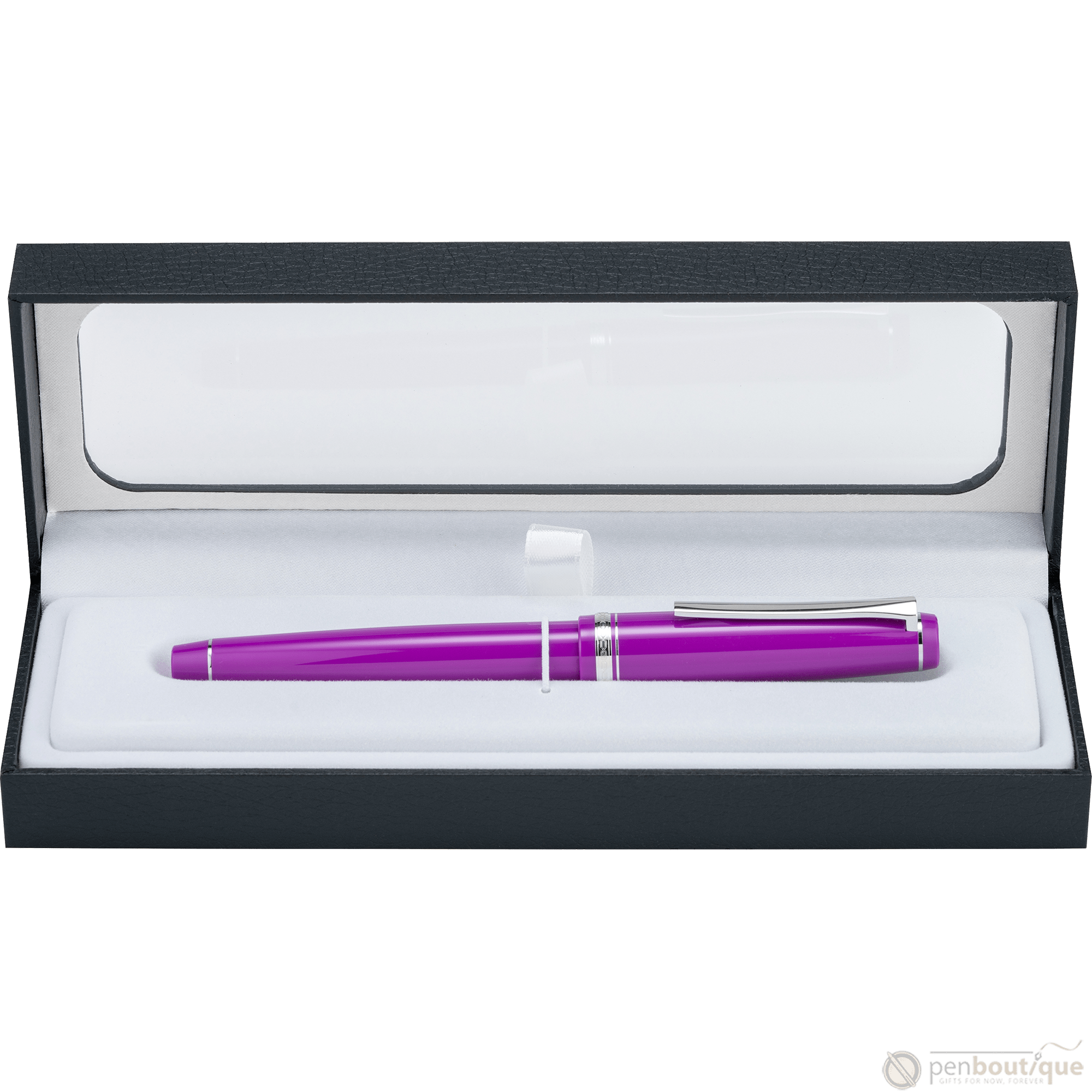 Pilot Falcon Fountain Pen - Plum Purple - Rhodium Trim - Pen Boutique Ltd