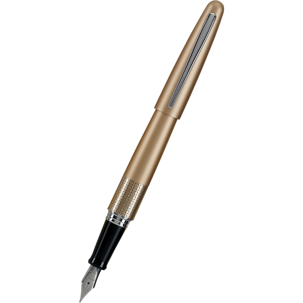 Pilot Fountain Pen - MR Collection - Gold Zig Zag - Medium-Pen Boutique Ltd