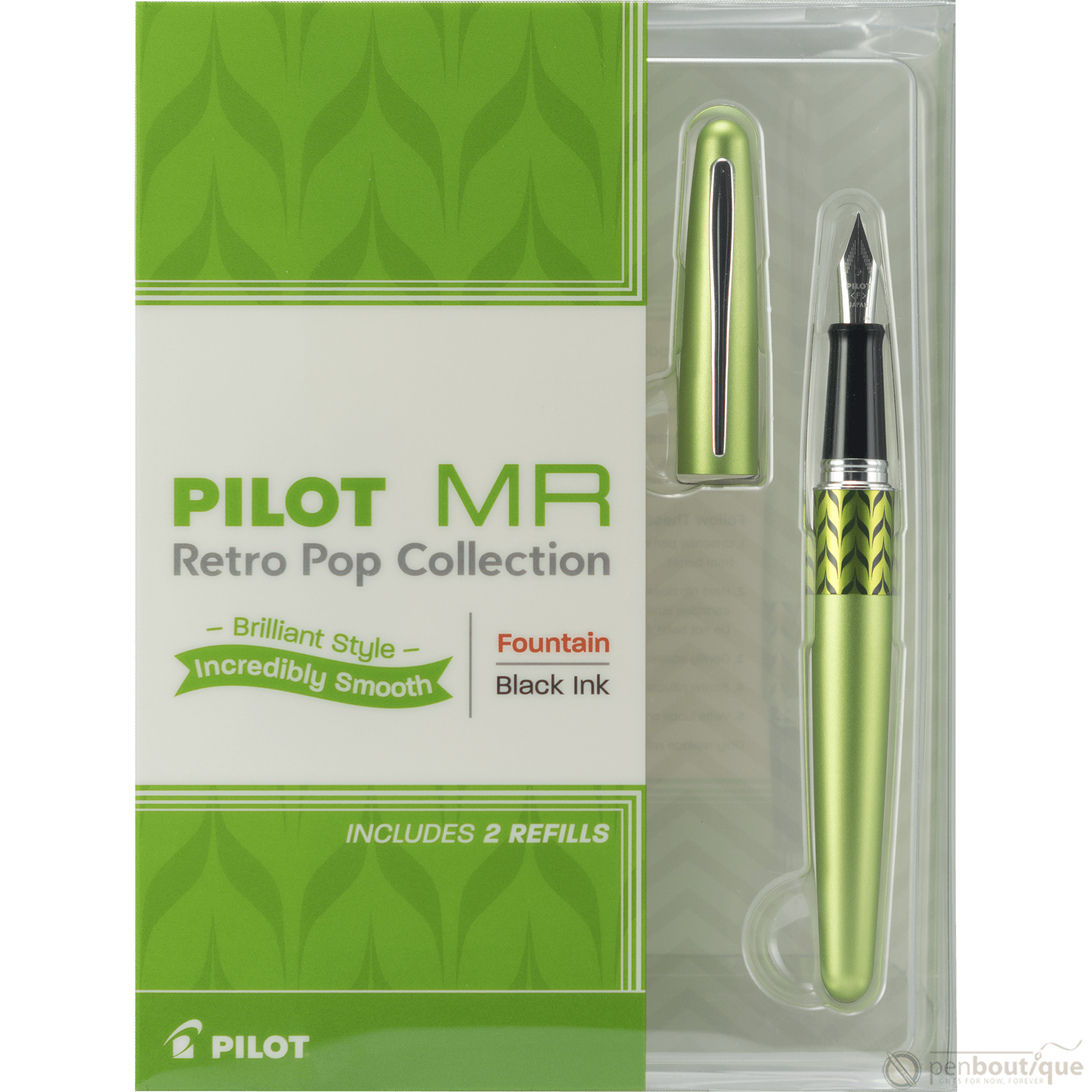 Pilot Fountain Pen - MR Collection - Retro Pop - Green - Pen Boutique Ltd
