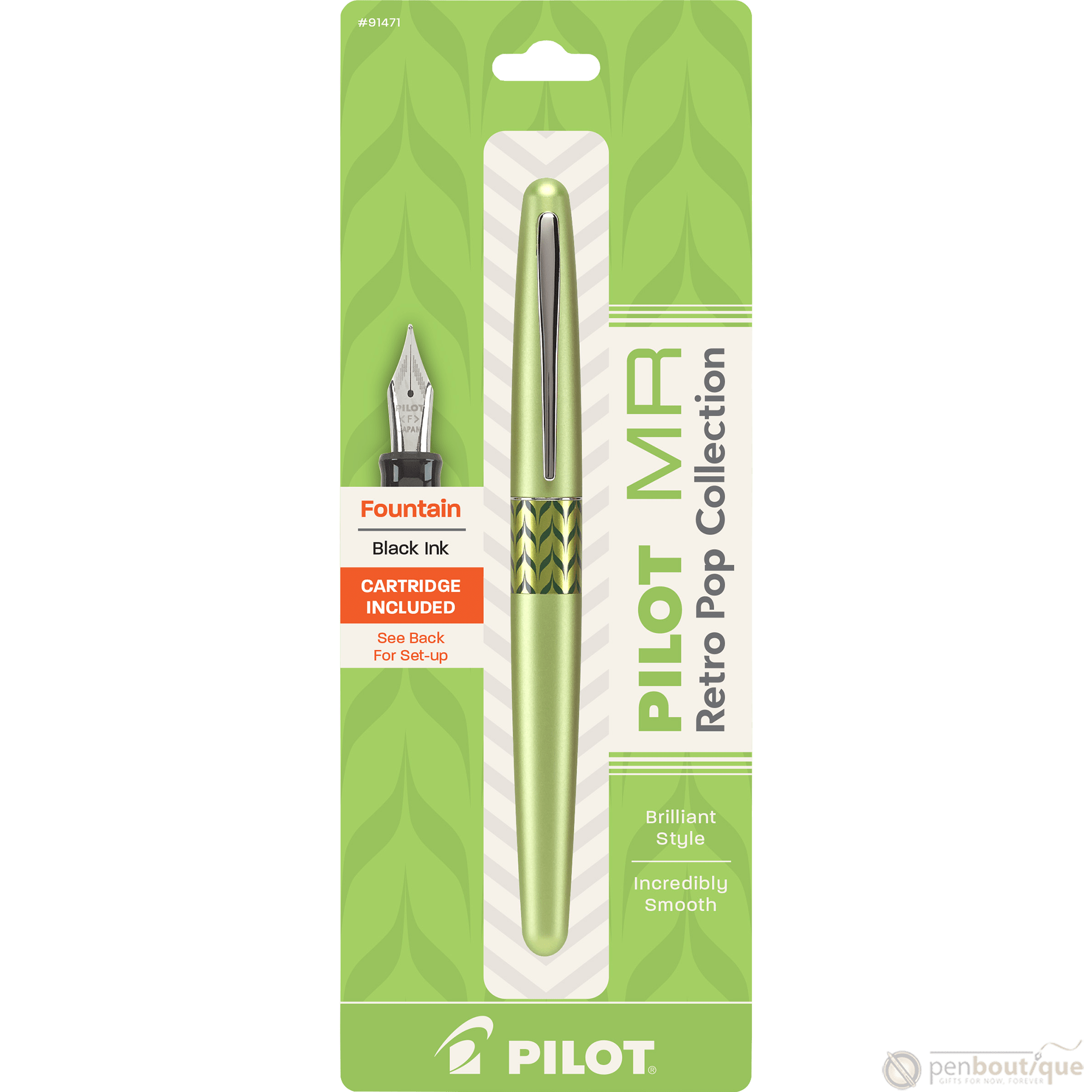 Pilot Fountain Pen - MR Collection - Retro Pop - Green - Pen Boutique Ltd