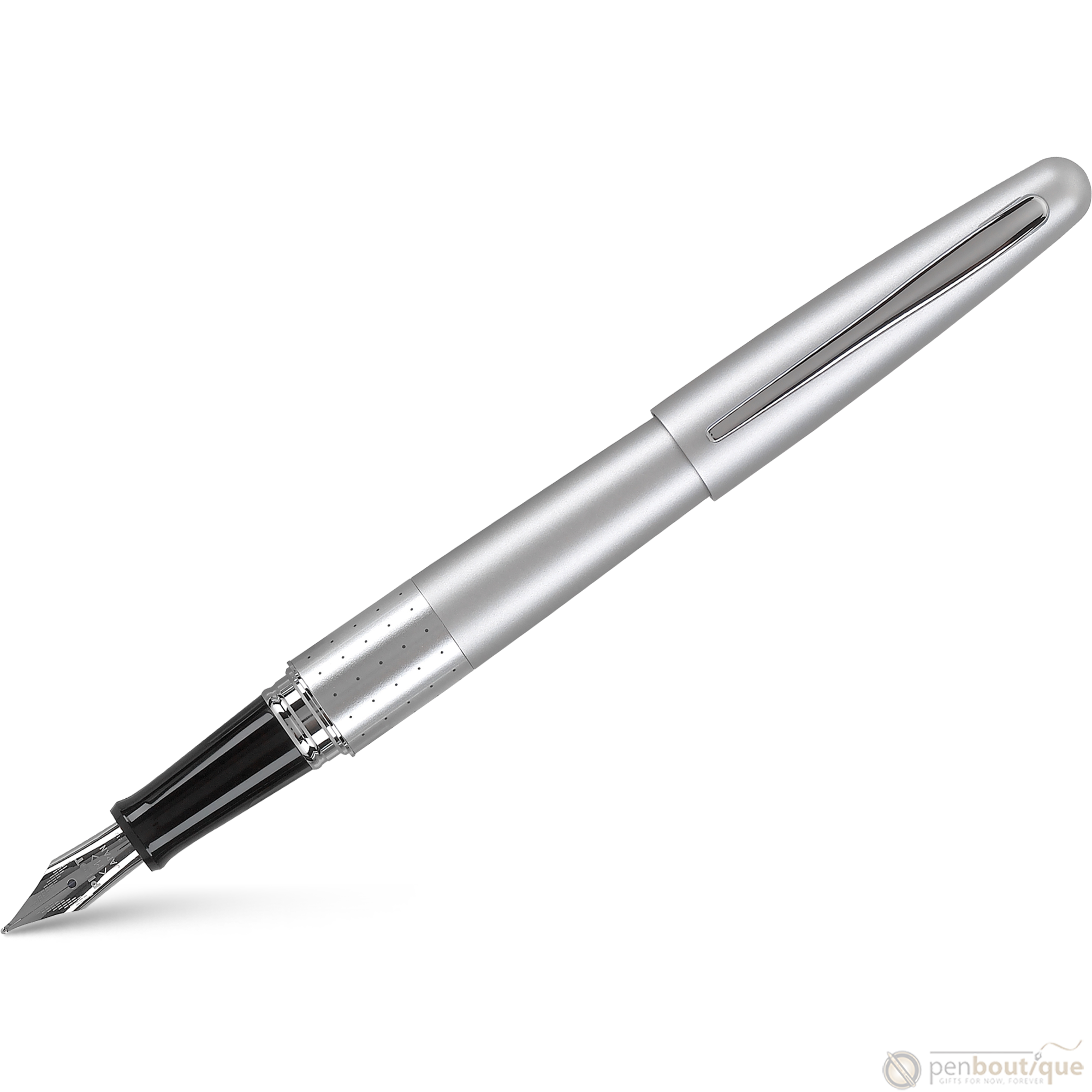 Pilot Fountain Pen - MR Collection - Silver Dots - Medium-Pen Boutique Ltd