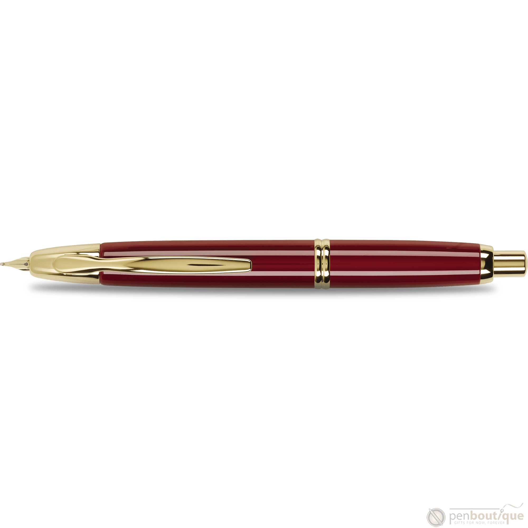 Pilot Vanishing Point Fountain Pen - Red - Gold Trim - Pen Boutique Ltd