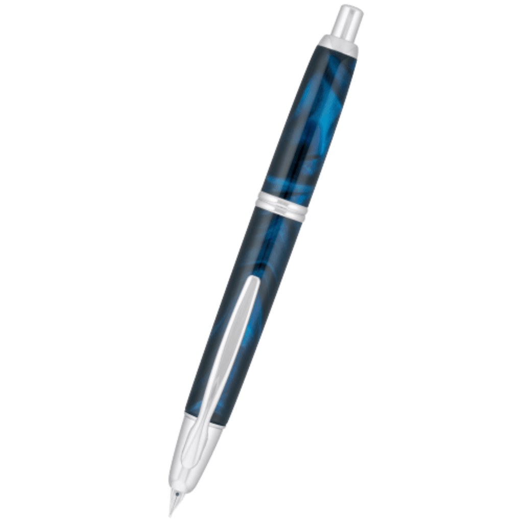 Pilot Vanishing Point SE Fountain Pen - Teal Blue Marble - Pen Boutique Ltd