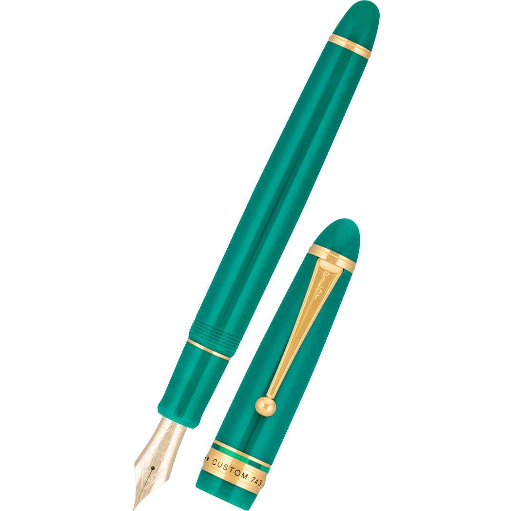 Pilot Custom 743 Fountain Pen - Green (Verdigris) (US Exclusive) - Pen Boutique Ltd