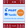 Pilot Fountain Pen Ink Cartridges - Orange - Pen Boutique Ltd