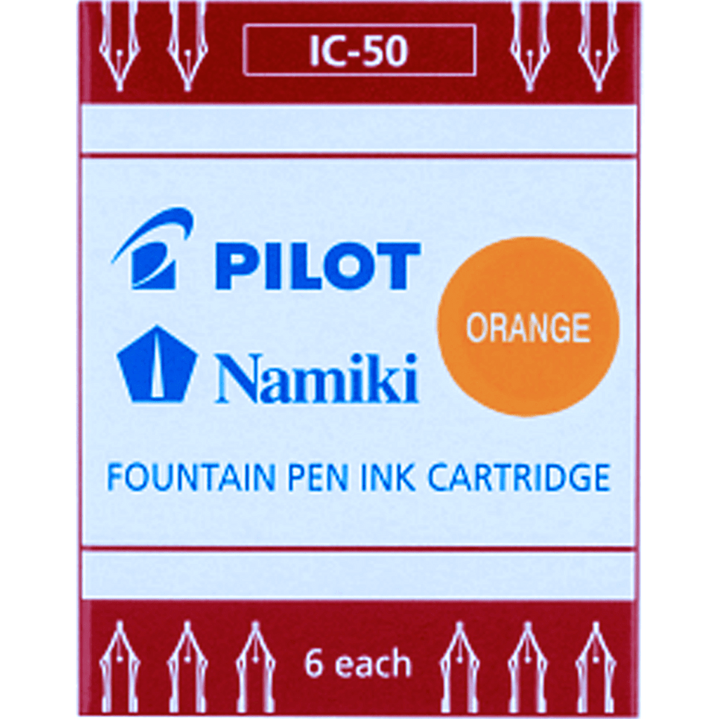 Pilot Fountain Pen Ink Cartridges - Orange - Pen Boutique Ltd