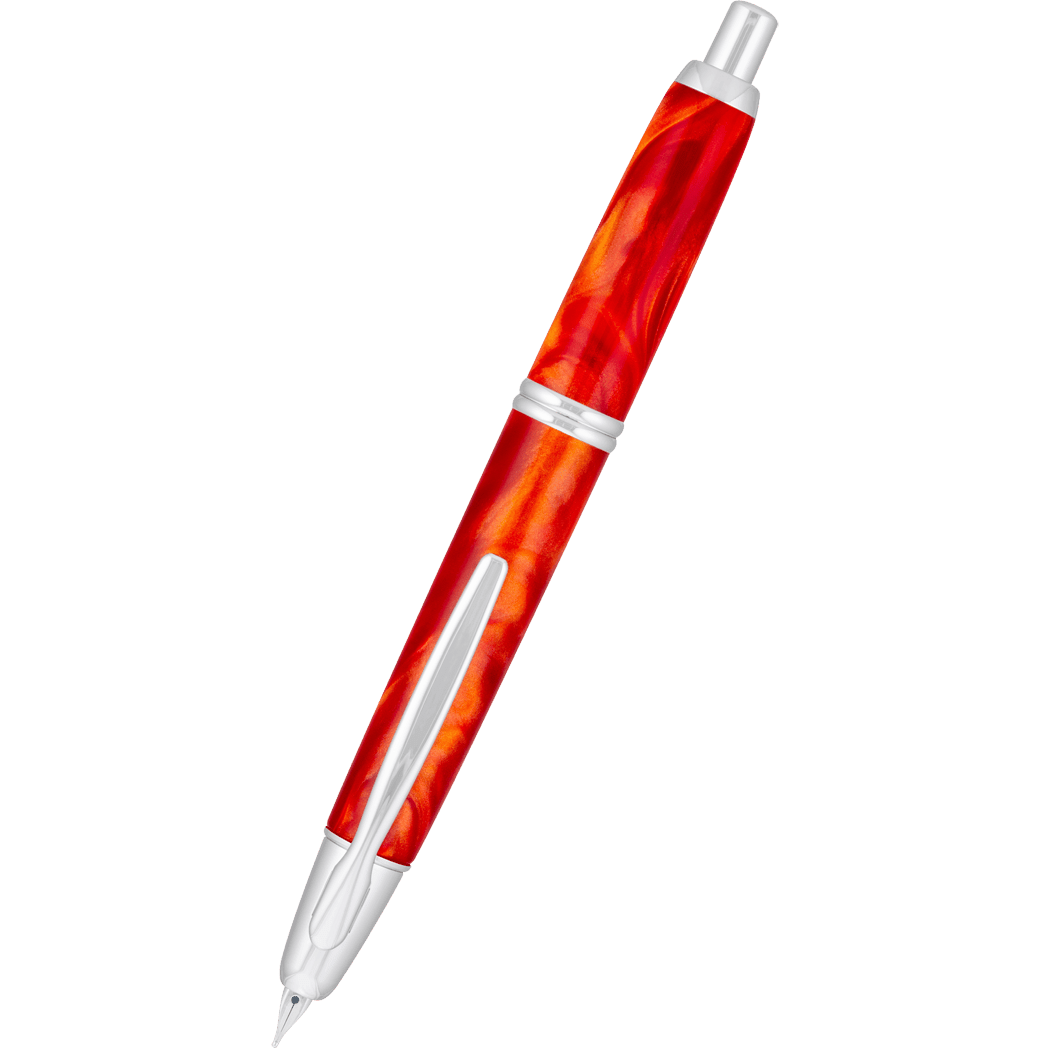 Pilot Vanishing Point SE Fountain Pen - Fiery Orange Marble - Pen Boutique Ltd