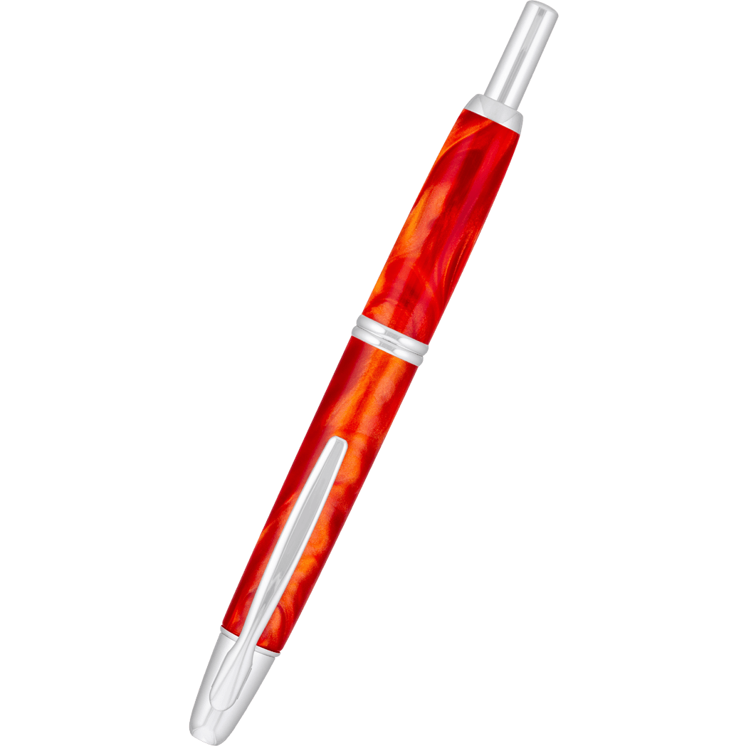 Pilot Vanishing Point SE Fountain Pen - Fiery Orange Marble - Pen Boutique Ltd