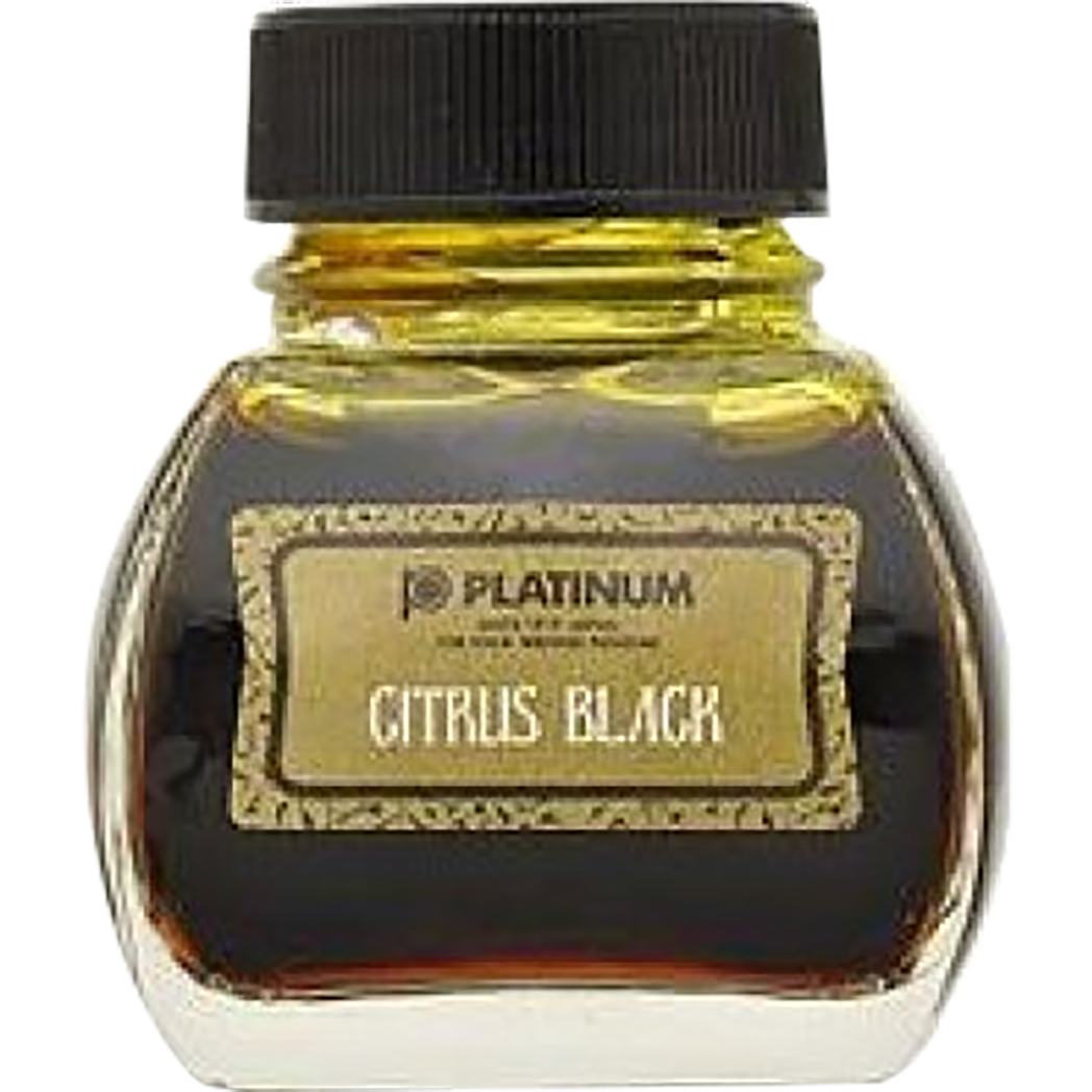 Platinum Classic Citrus Black Ink Bottle 60ml-Pen Boutique Ltd