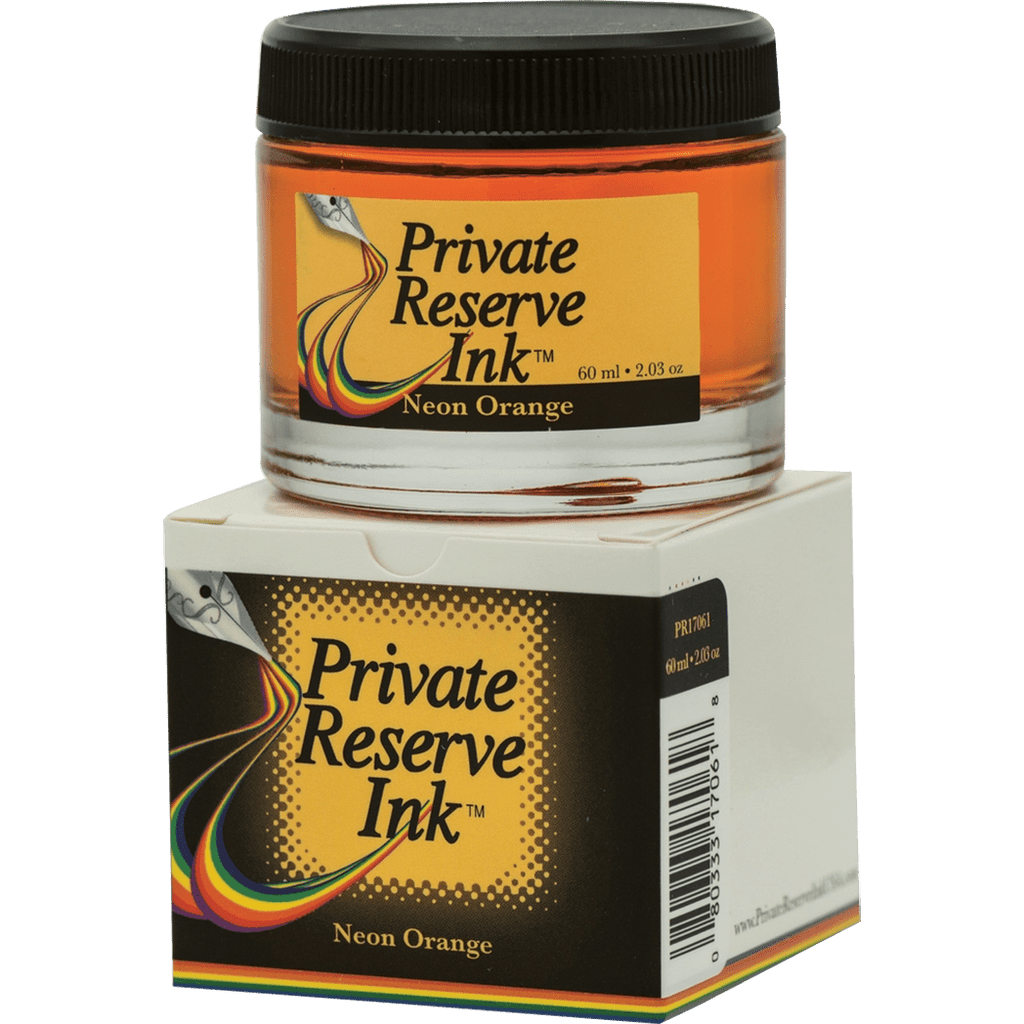 Private Reserve Ink Bottle - Neon Orange - 60ml - Pen Boutique Ltd