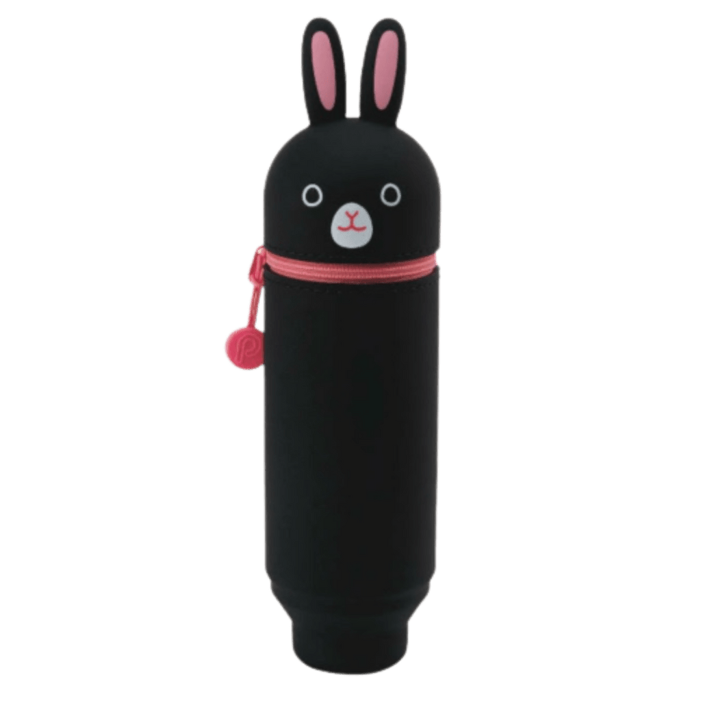 Punilabo Silicone Stand Up Pen Cases - Black Rabbit - Pen Boutique Ltd