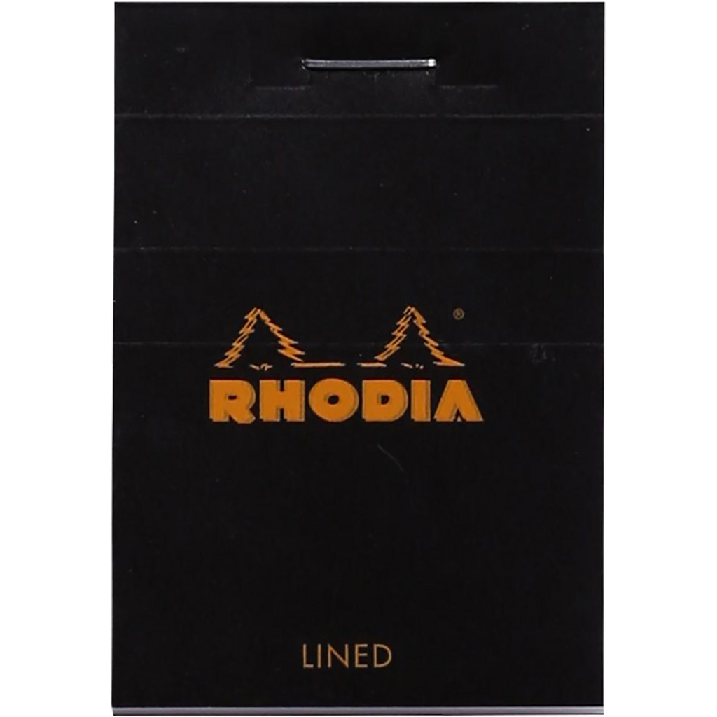 Rhodia N° 10 Pad - Black - Lined Ruling-Pen Boutique Ltd