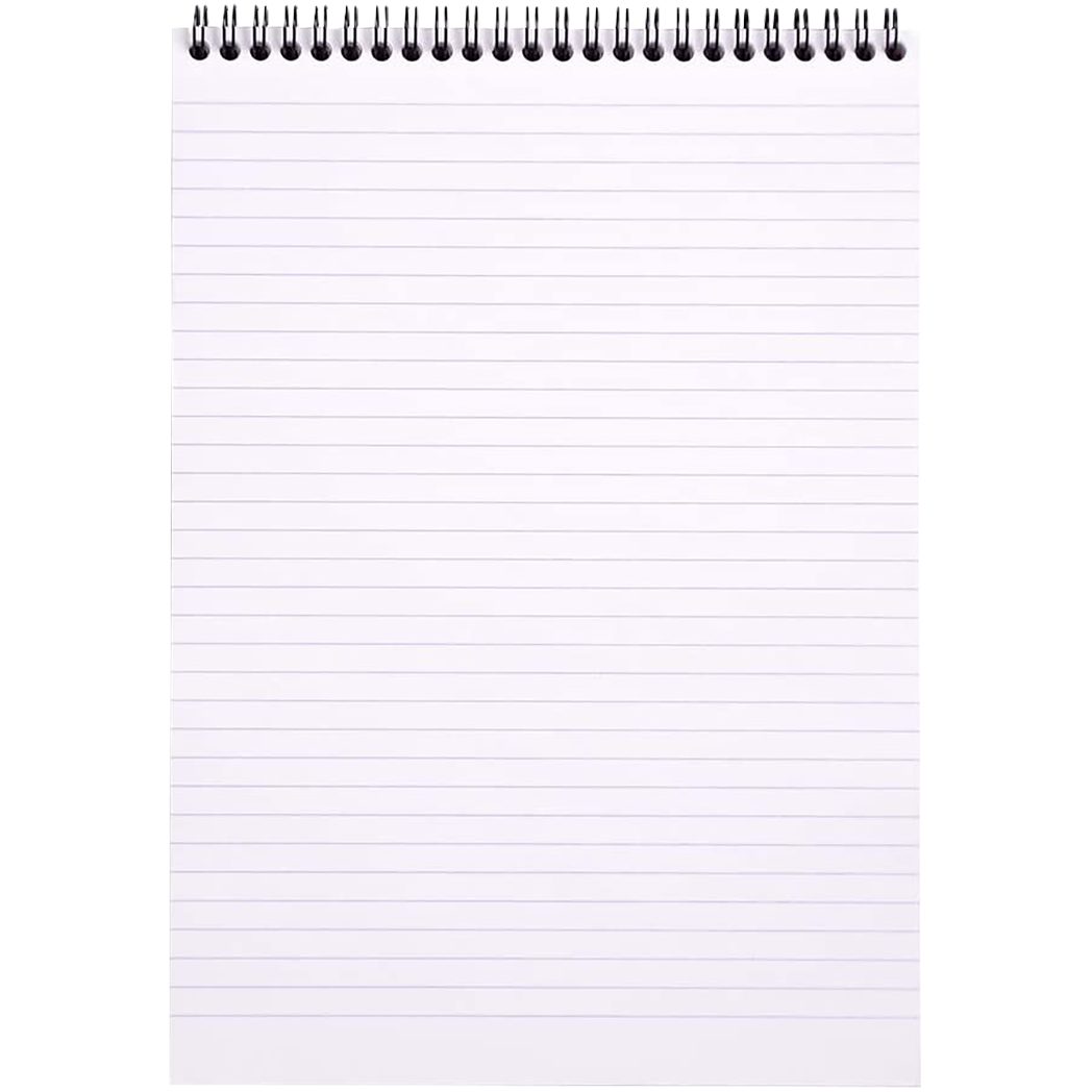 Rhodia Notepads Lined Black WB 8 1/4 X 12 1/2-Pen Boutique Ltd