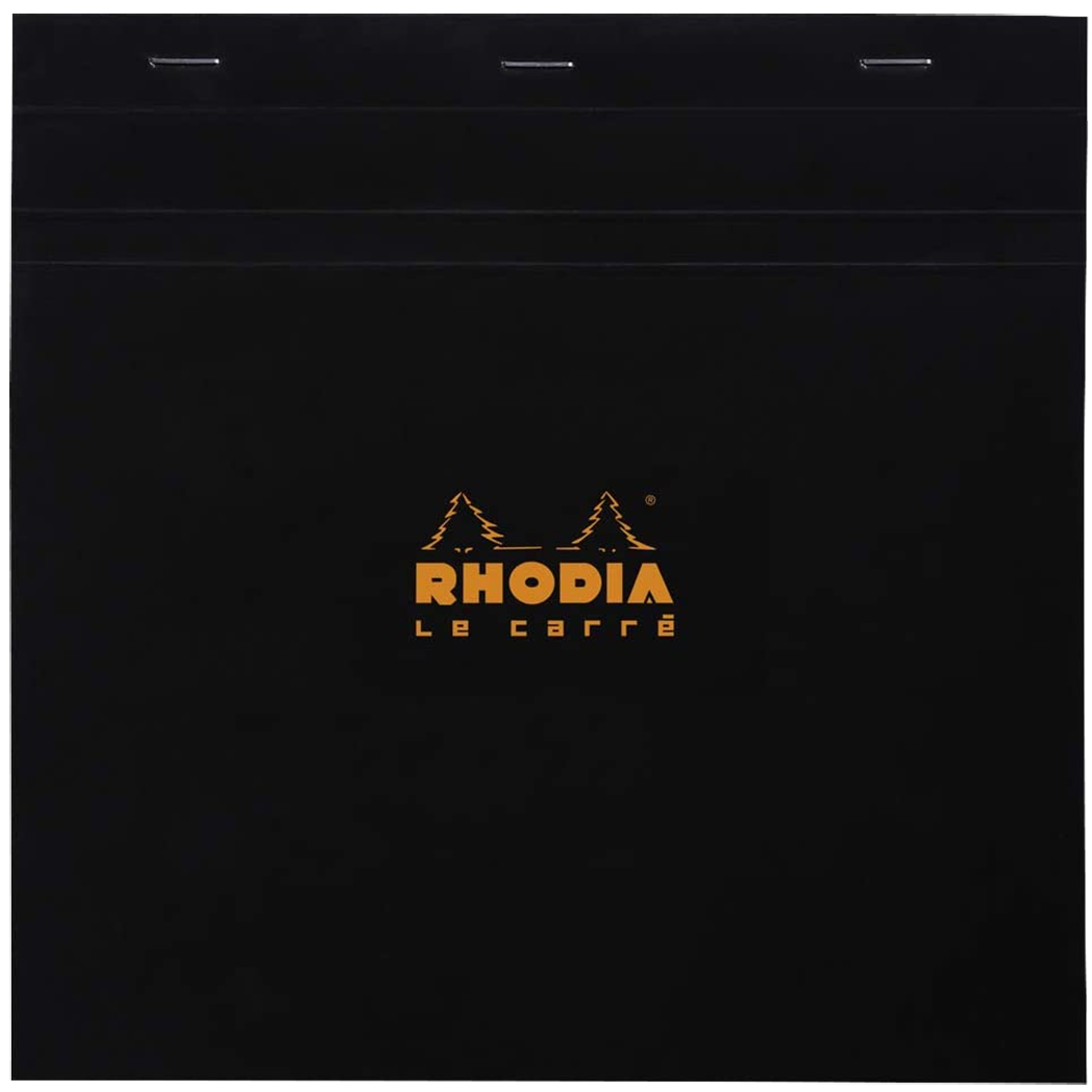 Rhodia Le Carre Square Notepads Large (8 1/4 x 8 1/4) with Black-Pen Boutique Ltd