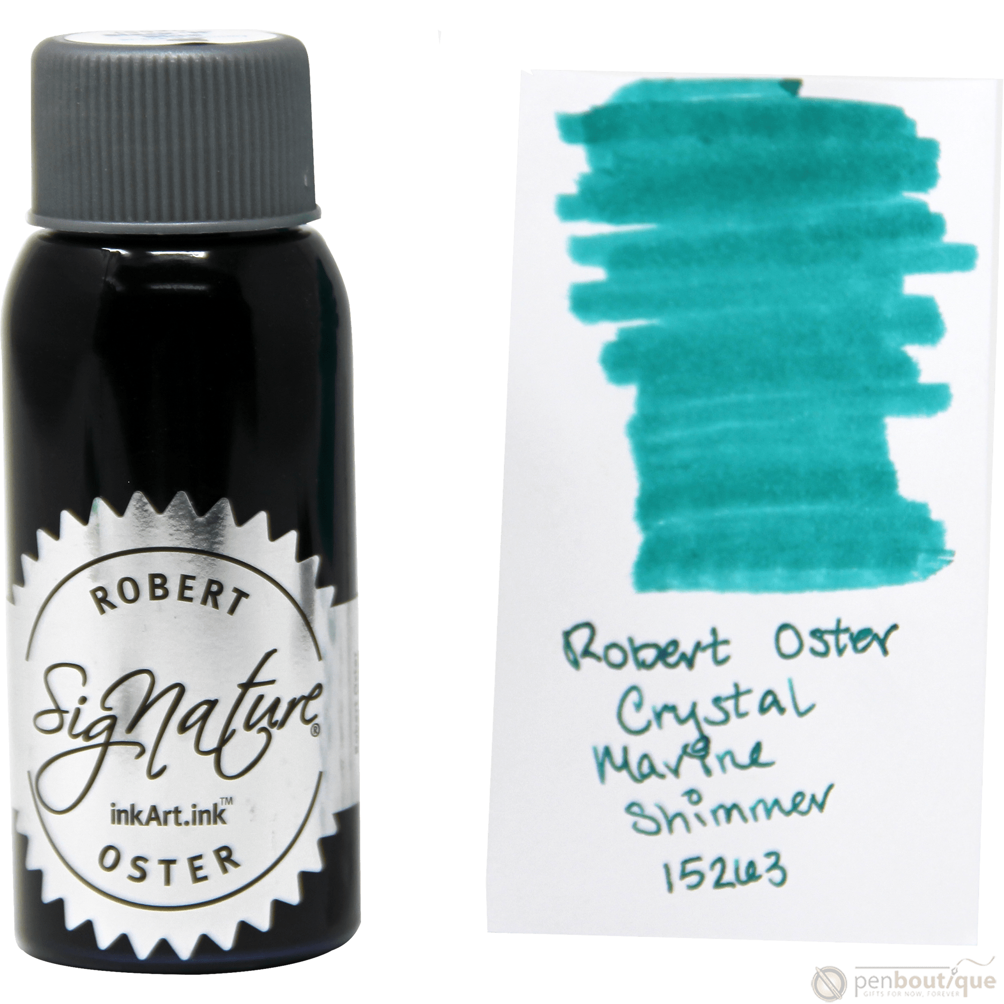 Robert Oster Shake'N'Shimmy Ink Bottle - Crystal Marine - 50ml - Pen Boutique Ltd
