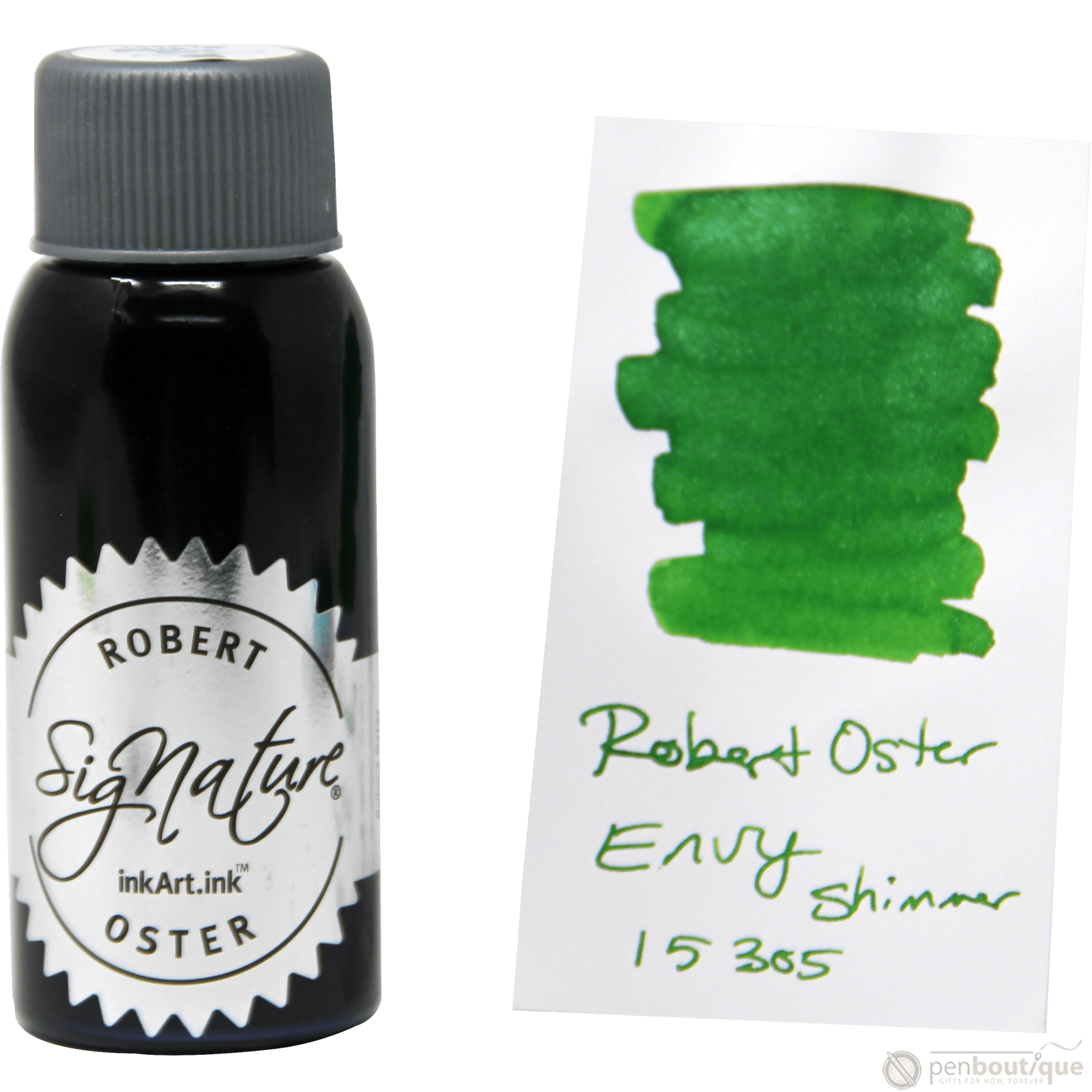 Robert Oster Shake'N'Shimmy Ink Bottle - Envy Green - 50ml - Pen Boutique Ltd