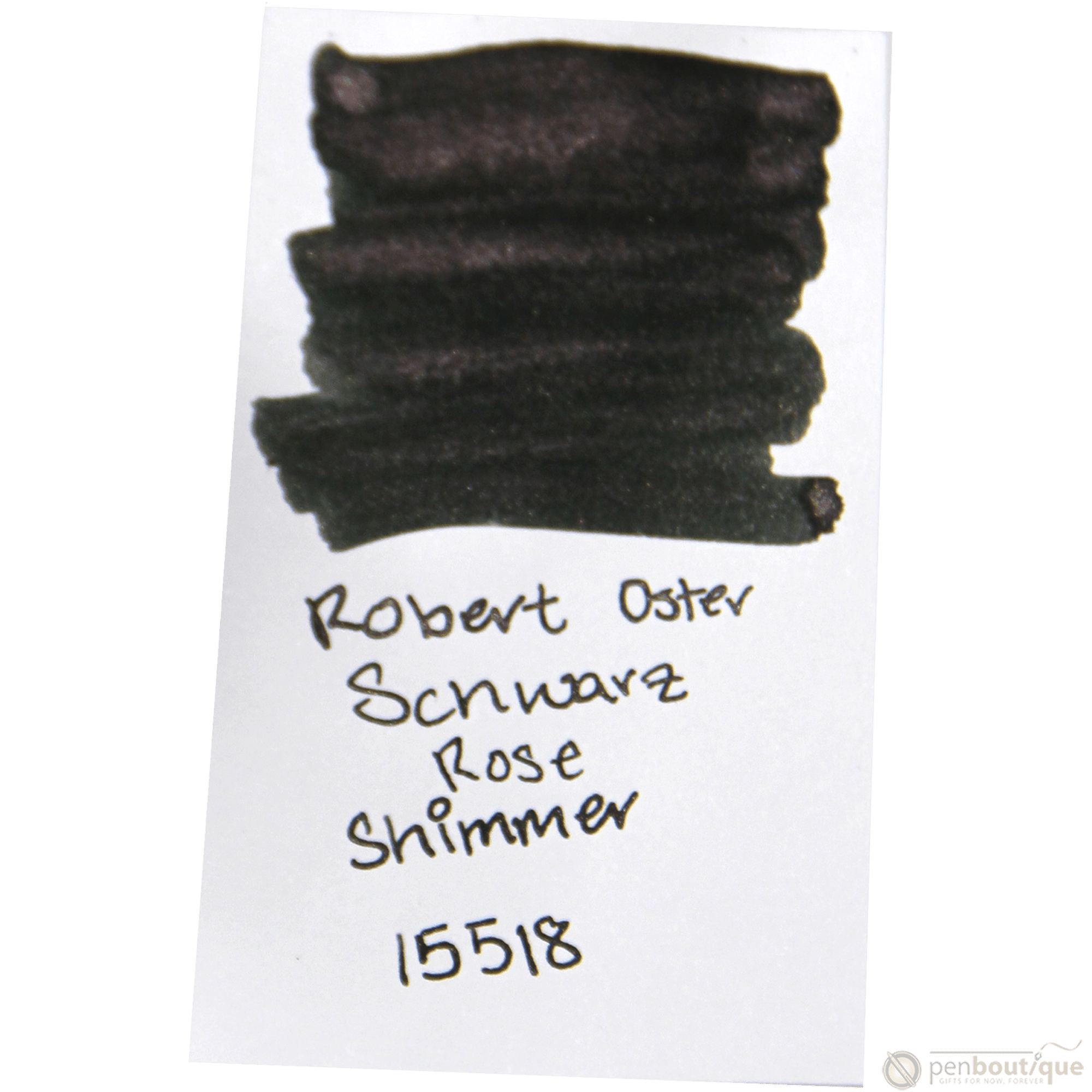 Robert Oster Shake'N'Shimmy Ink Bottle - Schwarz Rose - 50ml - Pen Boutique Ltd