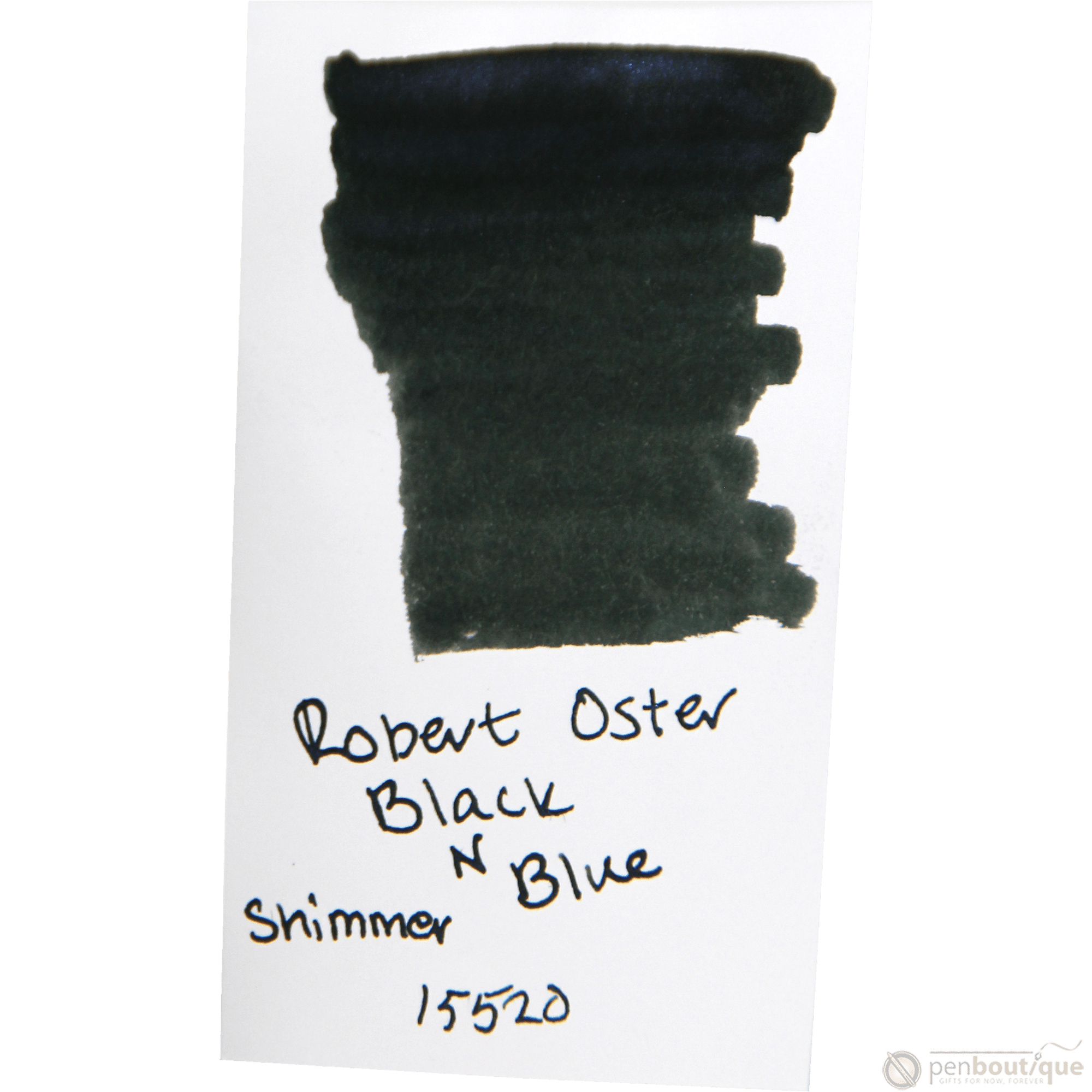 Robert Oster Shake'N'Shimmy Ink Bottle - Black'N'Blue - 50ml - Pen Boutique Ltd