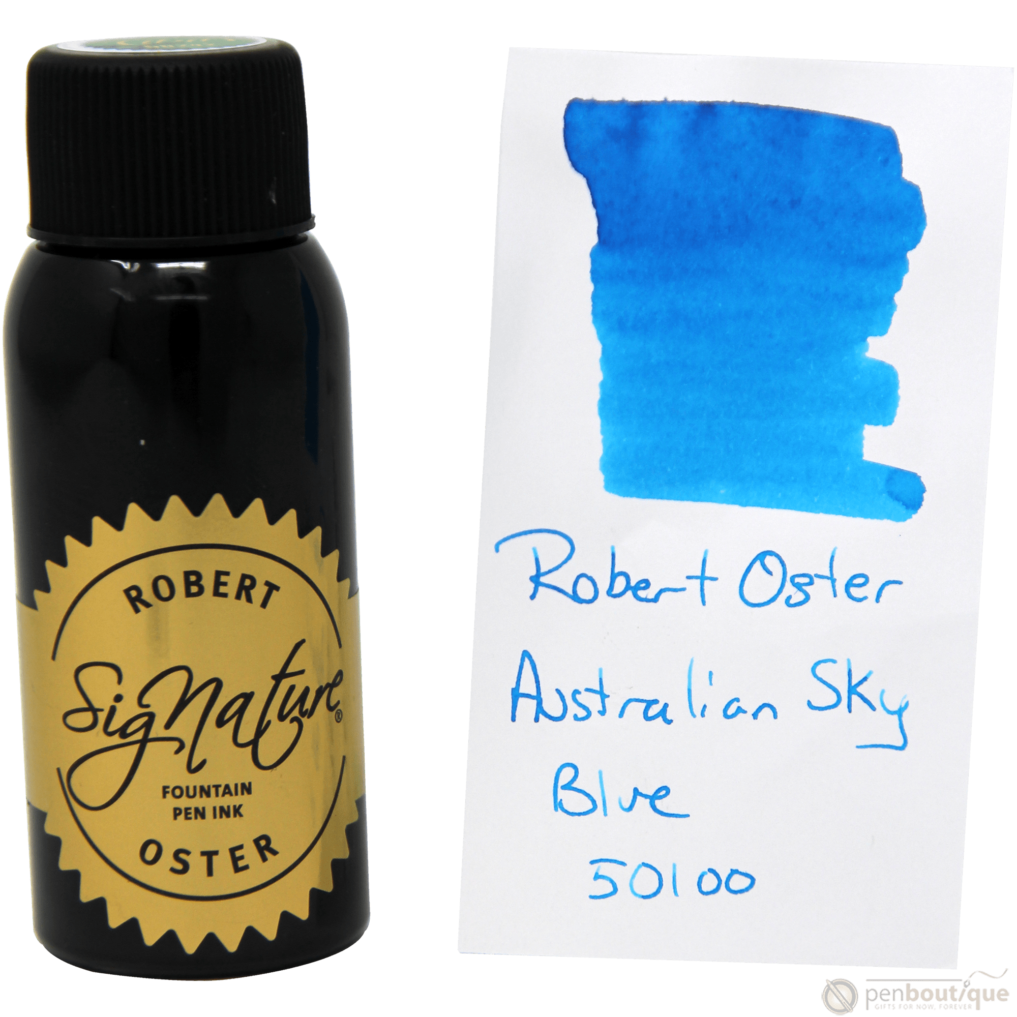 Robert Oster Signature Ink Bottle - Australian Sky Blue - 50ml - Pen Boutique Ltd