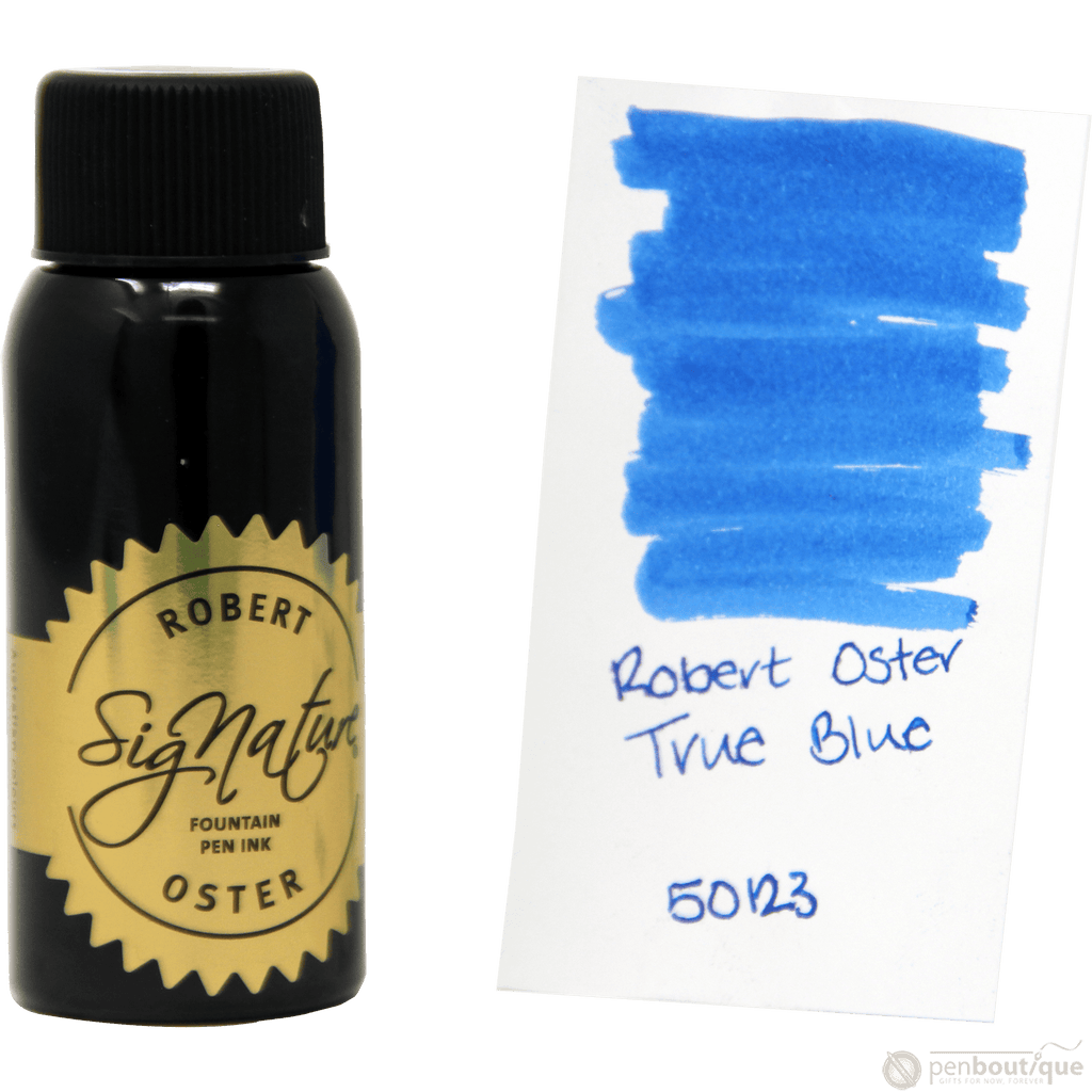 Robert Oster Signature Ink Bottle - True Blue - 50ml - Pen Boutique Ltd