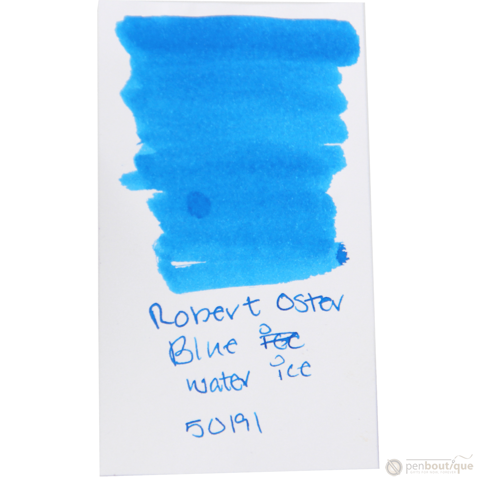 Robert Oster Signature Ink Bottle - Blue Water Ice - 50ml - Pen Boutique Ltd