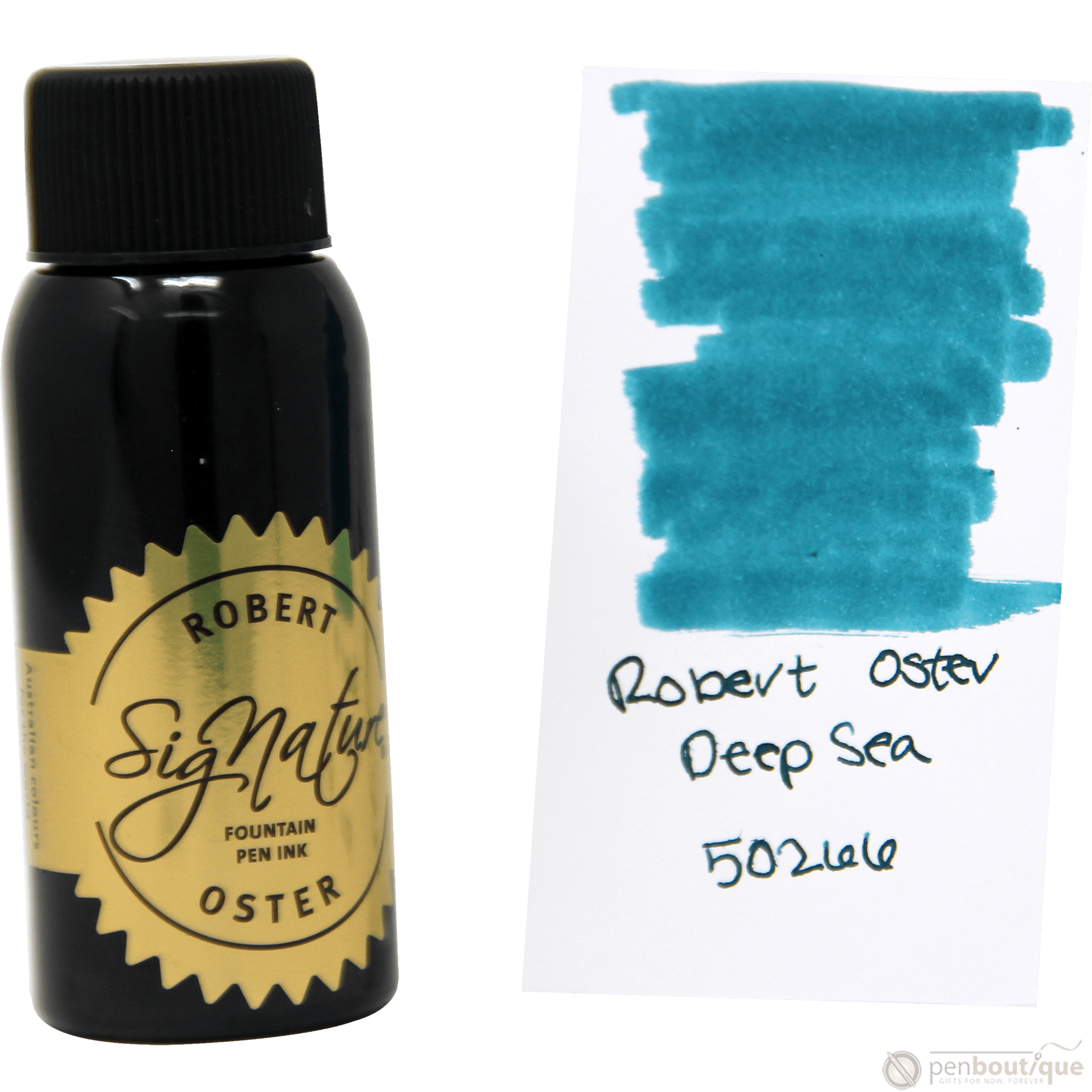 Robert Oster Signature Ink Bottle - Deep Sea - 50ml - Pen Boutique Ltd