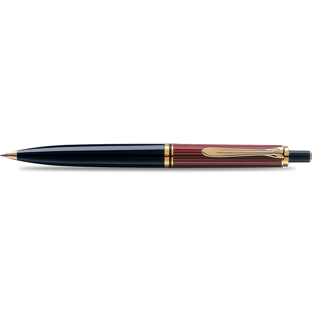 Pelikan Souveran Ballpoint Pen - K400 Red & Black Stripe-Pen Boutique Ltd