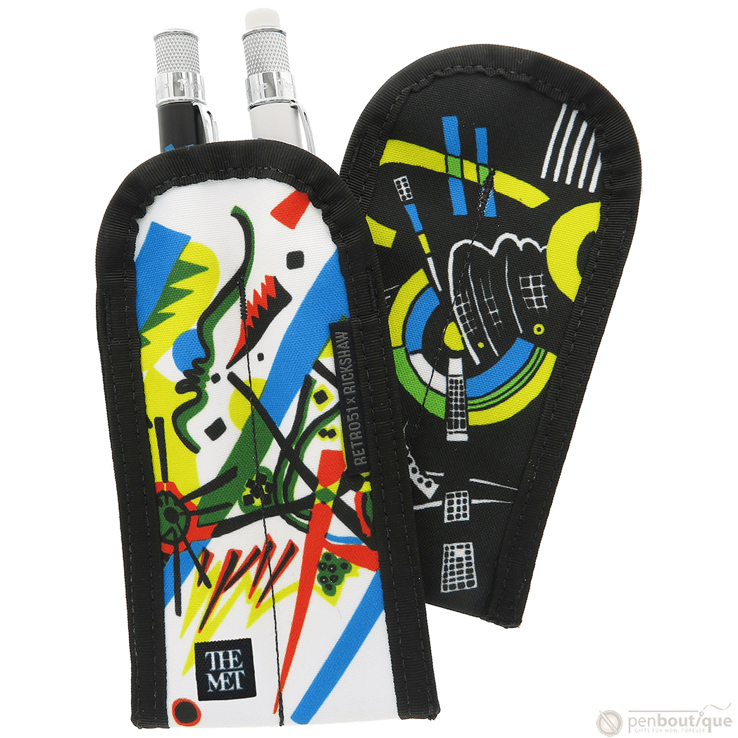 Retro 51 Rickshaw Double Pen Sleeve - Kandinsky - Pen Boutique Ltd