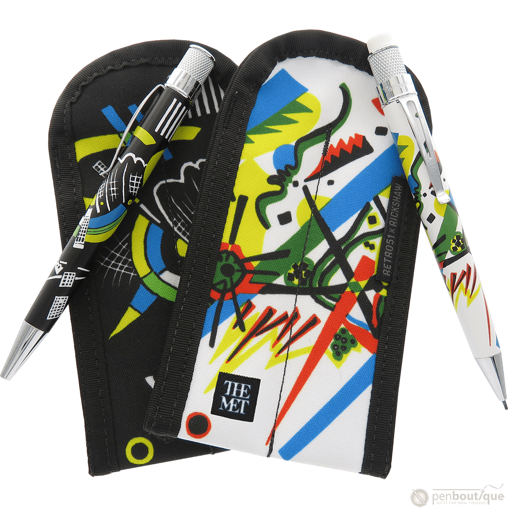 Retro 51 Rickshaw Double Pen Sleeve - Kandinsky - Pen Boutique Ltd