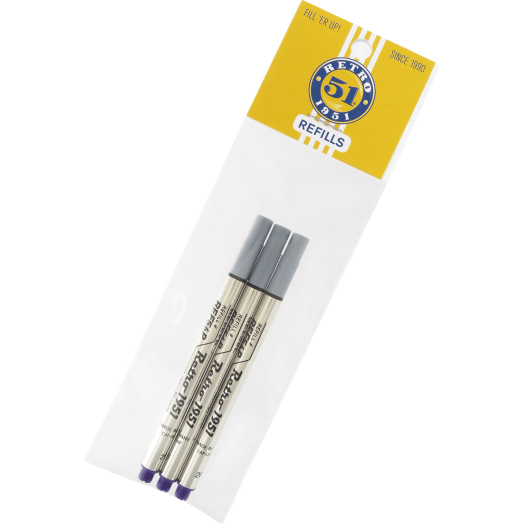 Retro 51 Rollerball Refills - Purple - Pen Boutique Ltd